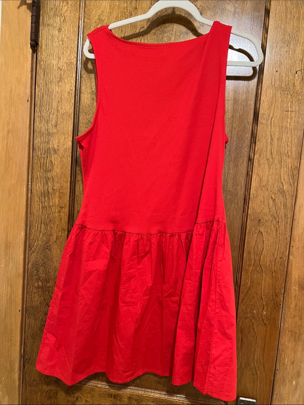 Old Navy Red Sleeveless Midi Dress